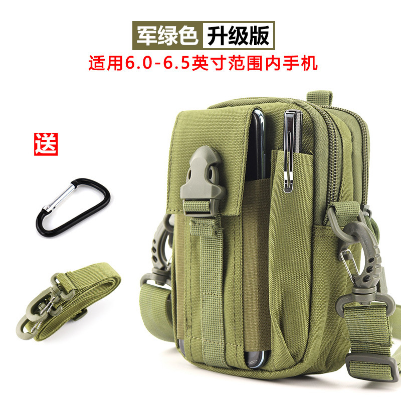 Multi-funcional sitio de construcción trabajo bolso del teléfono móvil bolso de la cintura táctica de los hombres a prueba de agua cinturón de mediana edad y ancianos mini bolso crossbody