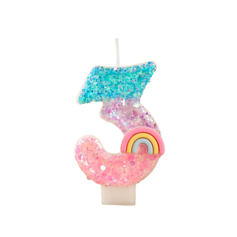 創意0-9デジタルキャンドルdiy虹誕生日ケーキ装飾アマゾン速売通クロスボーダー電気商供給源|undefined