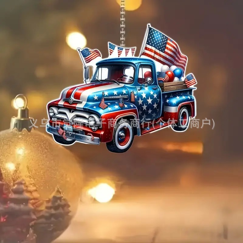 Ventas transfronterizas de banderas creativas y automóviles creativos de decoración de automóviles colgantes