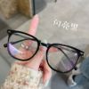 JULY net red olive green box anti -blue light glasses myopia girl face face faces Xiaoshong book with Han Suoyan can be available