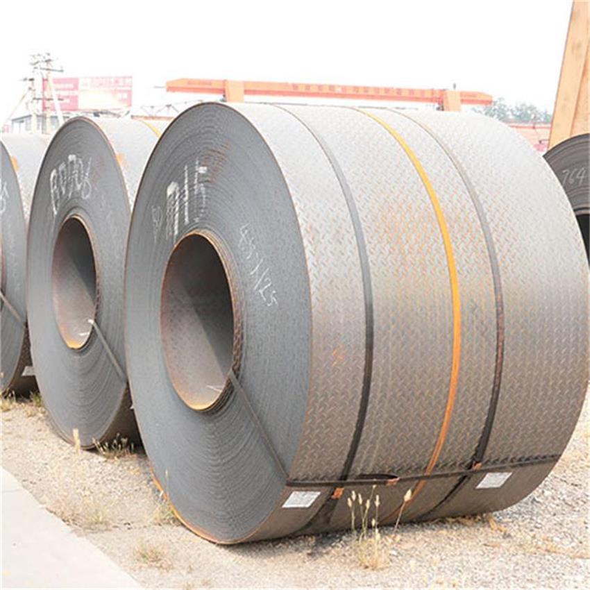 成都花纹卷板可开平2.3*1500*6000Q235B等规格材质可用于楼梯防滑