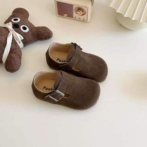 Girls' Shoes Children Princess Small Leather Shoes Spring and Autumn New Girl Baby Single Shoes Dou Dou Shoes Baler Shoes Trendy