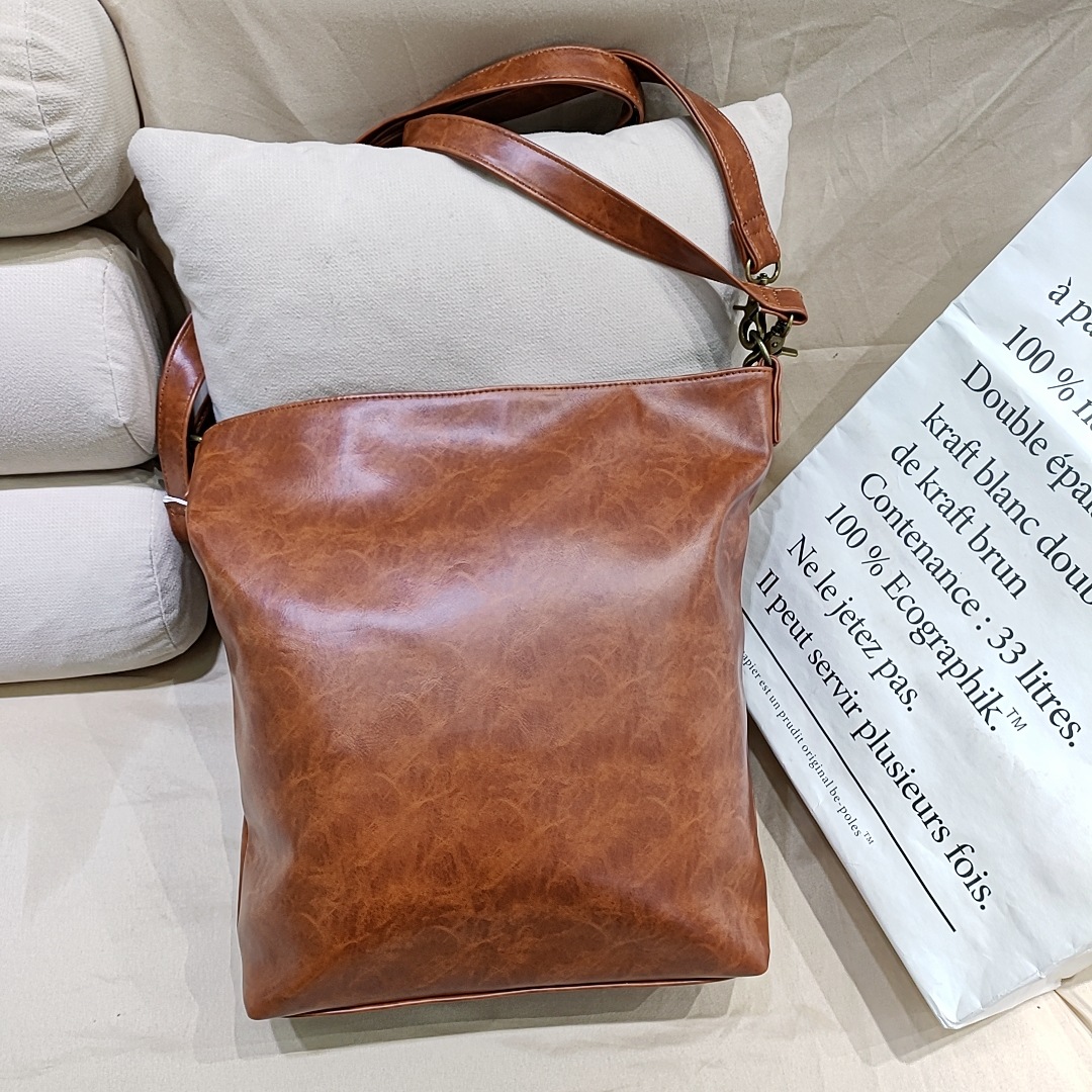 Women's Single Shoulder Crossbody Bag Soft Leather Gradient_voghion.com