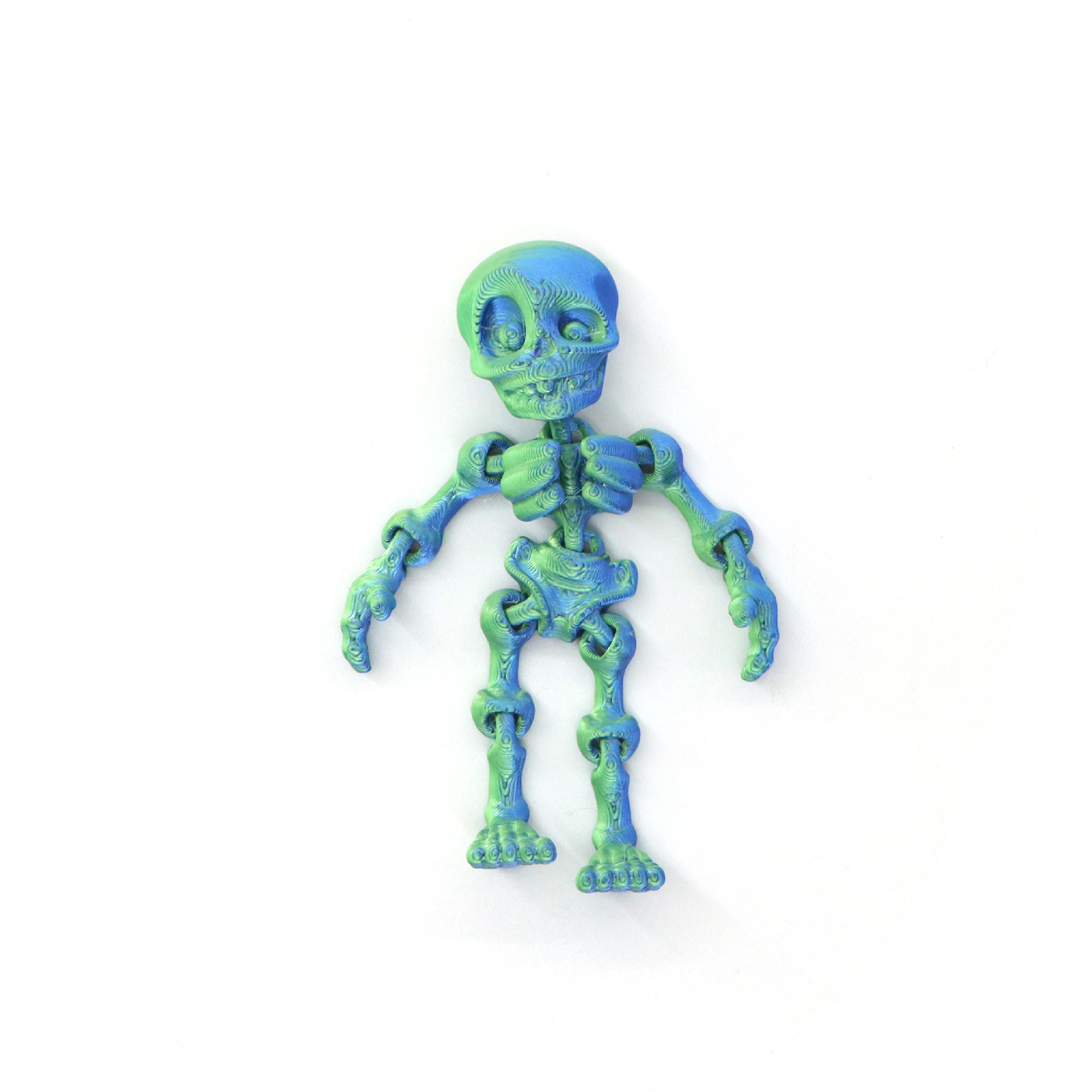Explosivos transfronterizos, impresión en 3D, esqueleto de calavera, articulaciones de humanos, juguetes de Halloween para niños, pegatinas creativas para refrigeradores