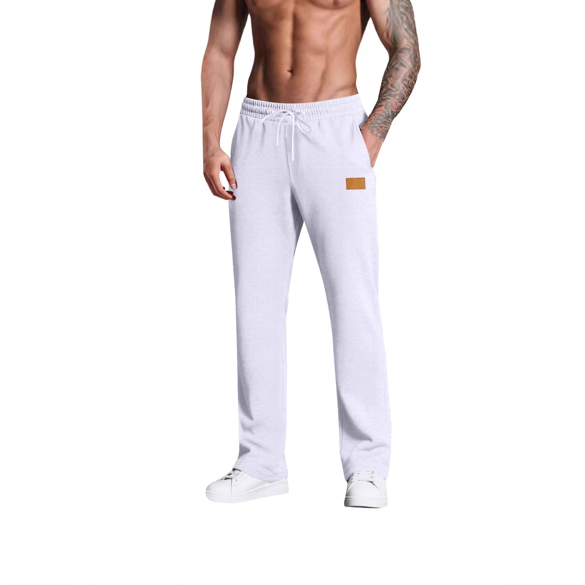 2026跨境男式卫裤 百搭通勤舒服运动休闲男长裤宽松休闲