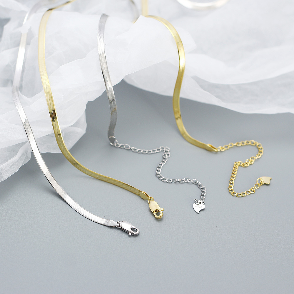 6g Weight 0.03µm Gold Plating Thickness Electroplating Gold Plating Process Lobster Trigger Clasp Closure Clasp Closure Type Gold Plated Plating Material 925 Sterling Silver Cuban Link Chain Plating Solid Color Necklace