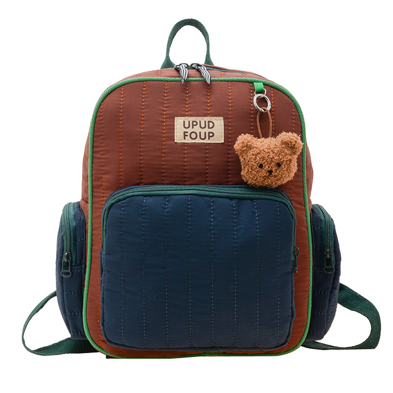 Kindergarten estudiante de dibujos animados mochila estudiante de escuela primaria lindo niño bebé mochila de lona niña padre-niño mochila