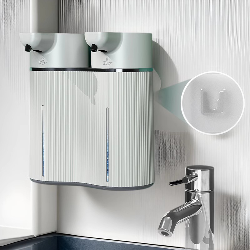 New double-head digital display automatic induction soap dispenser kitchen wall intelligent induction washing mobile phone desktop hand washing liquid