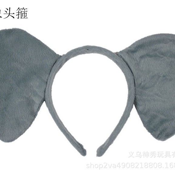 1 61 rendimiento diadema animal de dibujos animados de peluche tocado diadema conejo gato vaca Tigre ovejas Orejas de conejo