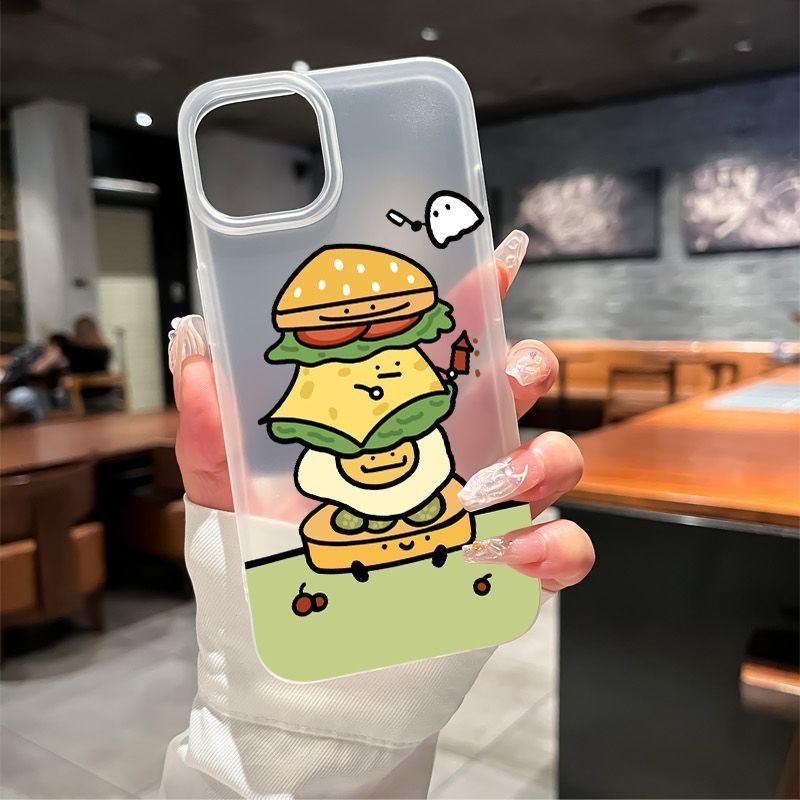 Extra Large Hamburger Suitable for Apple 17Air Phone Case Iphone16Promax Apple 15/14/13/12/11