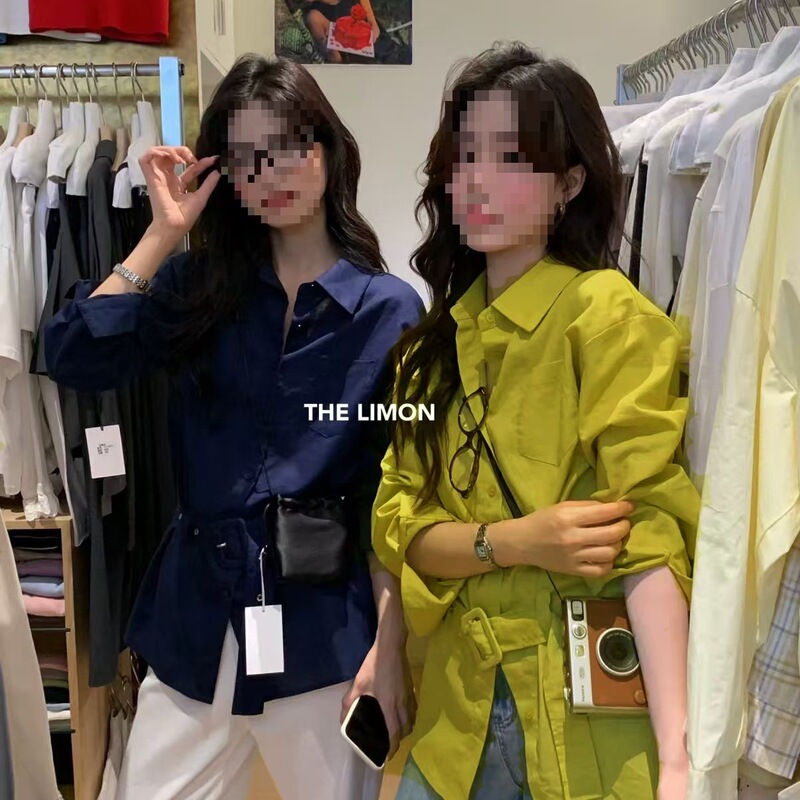 气质收腰ONION韩系设计感衬衫春夏季宽松显瘦休闲女上衣|undefined