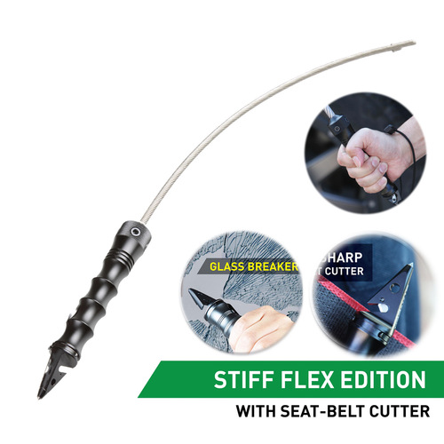  New Amazon Viper Tactical Whip Self-Defense Security Wire Whip Window Breaker Stinger Whip