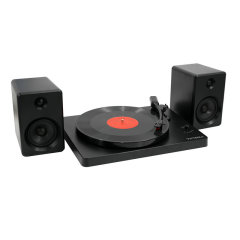 新しい入門スピーカーのブルートゥース蓄音機のレトロな黒ゴムのレコード機の簡易レコード機の現物は代行します。