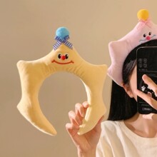搞怪可爱海绵星星发箍女洗脸敷面膜压发头箍化妆拍照秋冬头饰新款