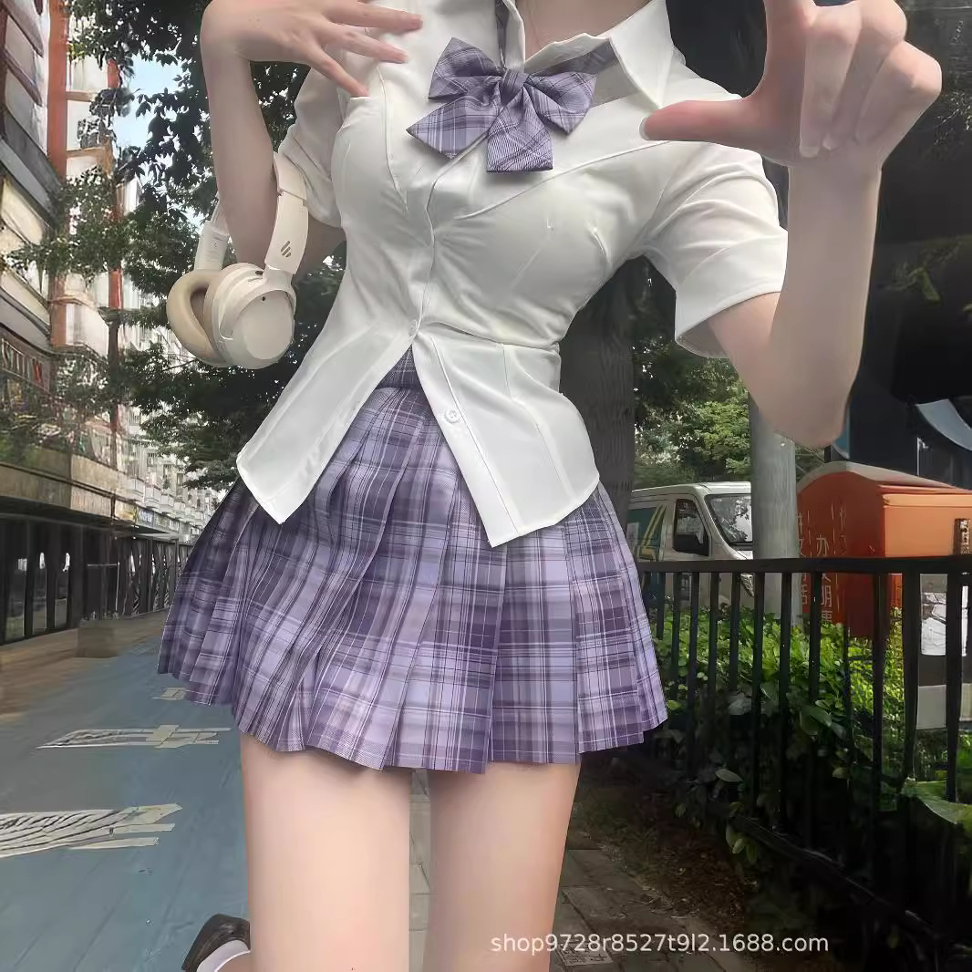 유잉 오리지널 JK 셔츠 타이트 허리 셔츠 스트레치 탑 순수 스파이스 소녀 슬리밍 짧은 소매 긴 소매 V-넥 셔츠