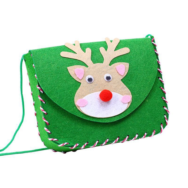 Navidad transfronteriza interactiva hecha a mano diy mochila bolsas de mochila para niños materiales de Navidad DIY regalos hechos a mano