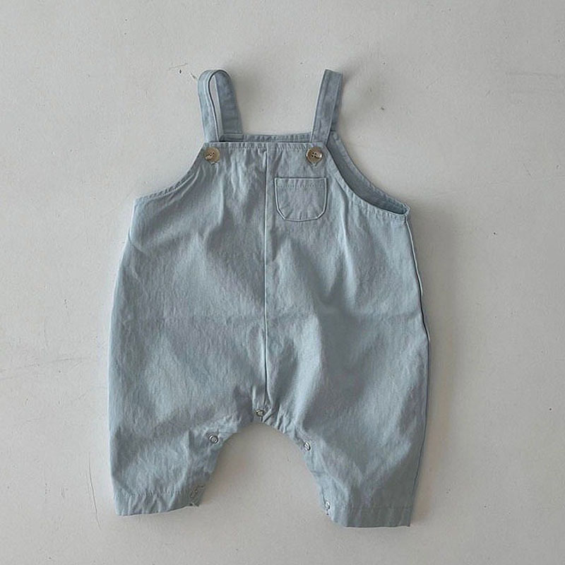 Estilo coreano verano ins nuevo bebé suspender pantalones infantil pantalones niños y niñas bebé lindo casual suspender Pantalones
