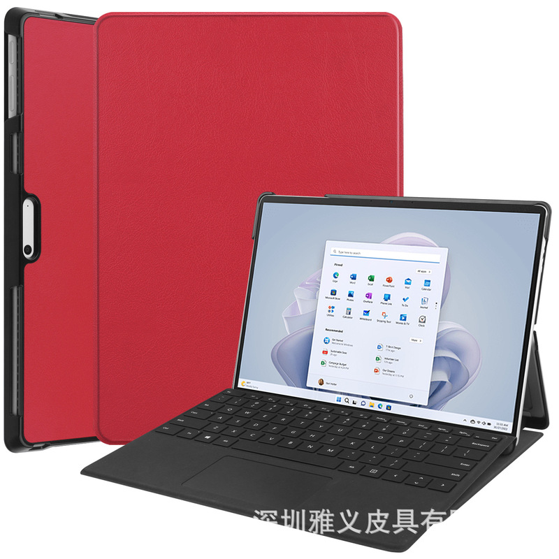 Suitable for 2022 Microsoft Surface Pro9 Tablet Protective Case pro13 "Front Support Keyboard Leather Case Suitable for 2022 Microsoft Surface Pro9 Tablet Protective Case pro13 "Front Support Keyboard Leather Case