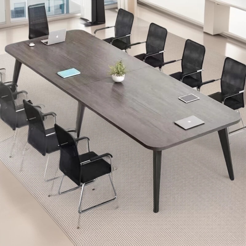 Simple Modern Conference Long Table, Small Conference Room Training Workbench, Long Office Desk and Chair Set, Commercial Table and Chair Set Simple Modern Conference Long Table, Small Conference Room Training Workbench, Long Office Desk and Chair Set, Commercial Table and Chair Set