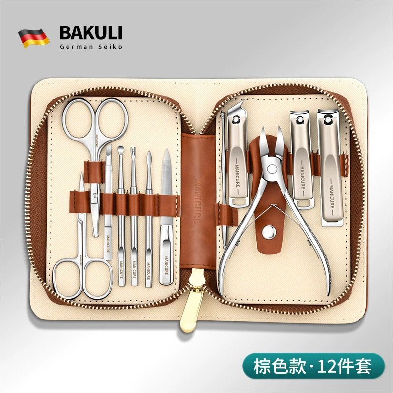Kit de herramientas Pedicer Uña cuchara de orejas cortadoras de uñas 9 pinzas de uñas Nail groove Nail Cutter Set Regalo image 8