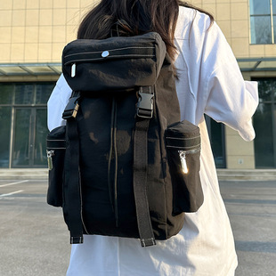 Outdoor Mountaineering Hiking Backpack Women's Large-Capacity Cap Multifunctional Travel Bag Lightweight Workwear Style Backpack Cross-Border