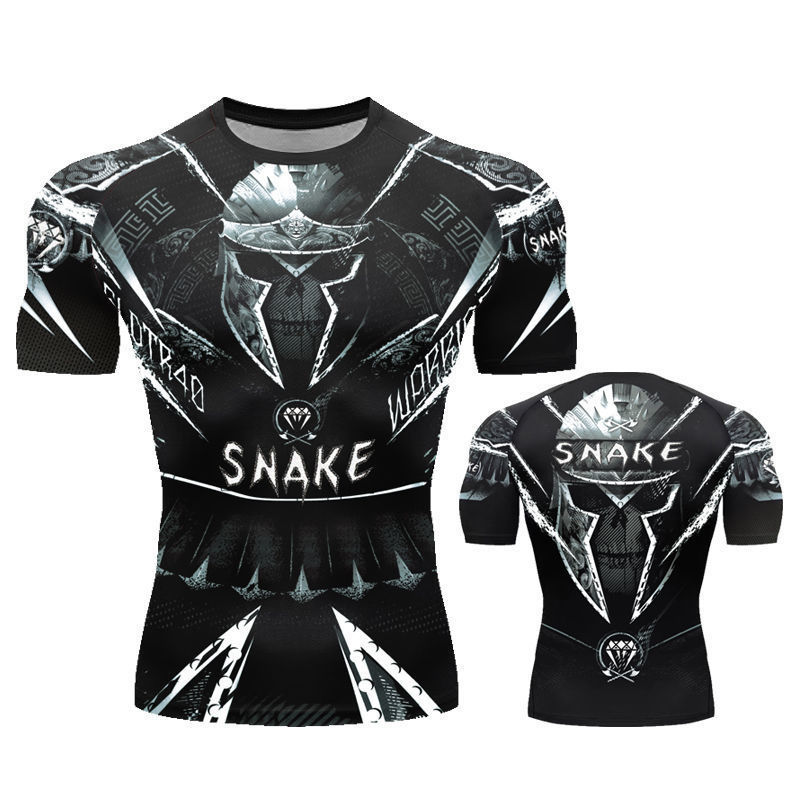 Factory printed boxing jerseys quick-drying sweat-wicking fighting suits can be printed sports vests men's and women's plus size short sleeves