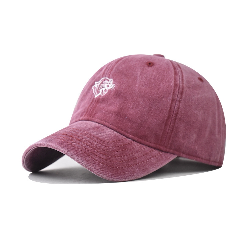 Algodón transfronterizo lavado con agua para hacer viejos sombreros de béisbol de caza para hombres y mujeres personalidad al aire libre sombreros de boca de pato de dibujos animados