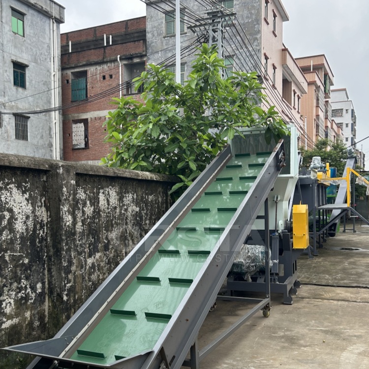 泥沙废旧PP编织袋处理粉碎清洗设备，水泥袋编织袋料清洗洗水设备