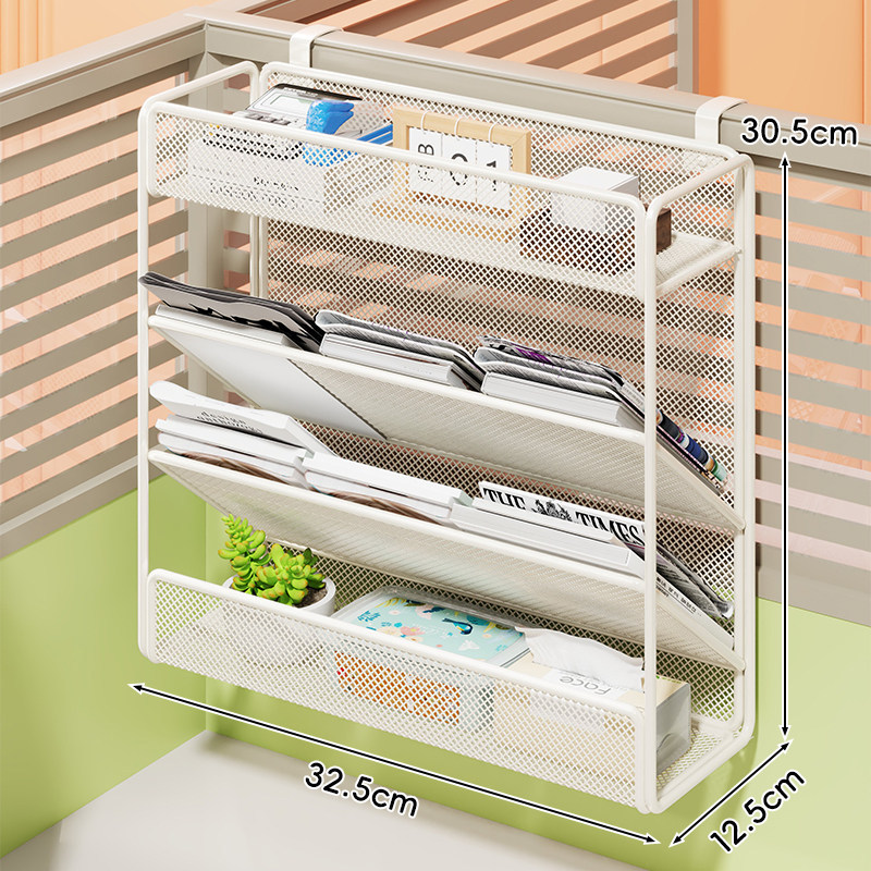 Organizador de Archivos de Pared A4 de Metal Multifuncional para Oficina image 7