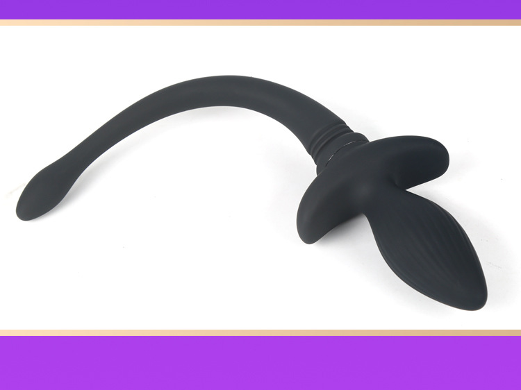 Remote-Control Vibrating Anal Plug with Swinging Dog-Tail Design, 10 Frequencies, Silicone, Rechargeable — detail image 26