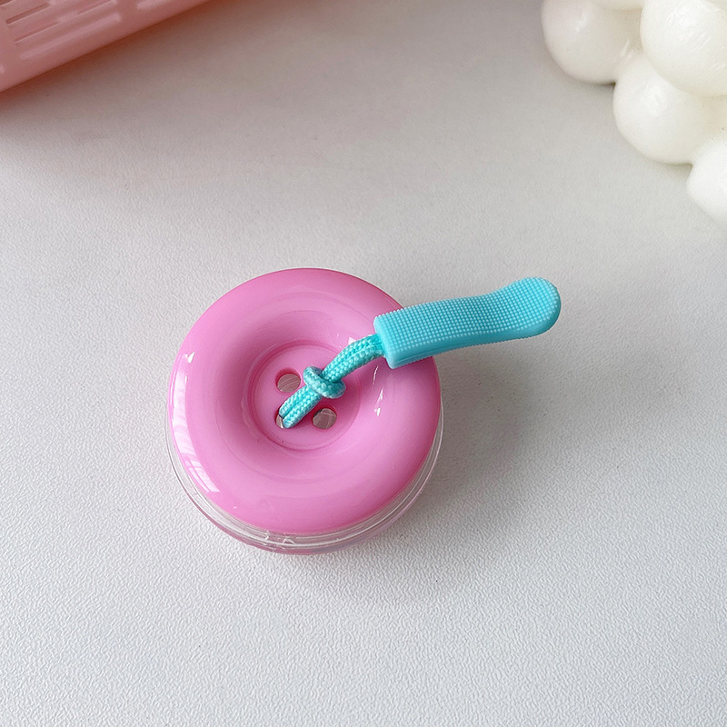 _0015_透明支架-纽扣毛毛虫-粉色