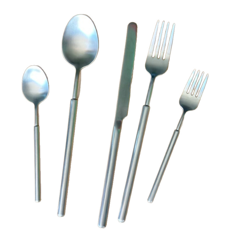 Set de couverts en acier inoxydable à manche rond_voghion.com