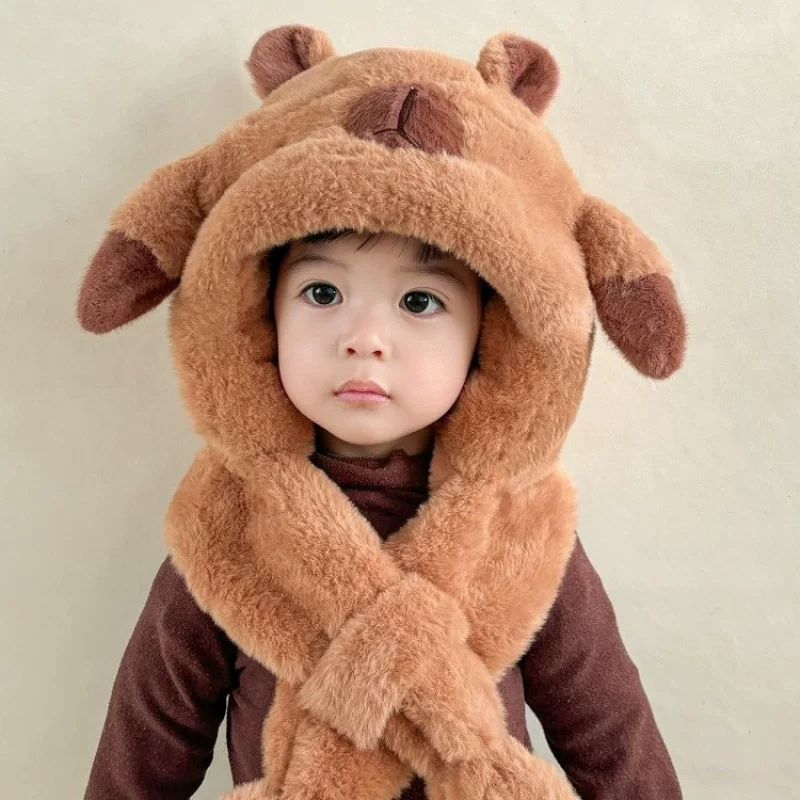 Set, children's scarf, demi-season hat, 2 piece set