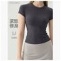修身健身打底春夏短袖t