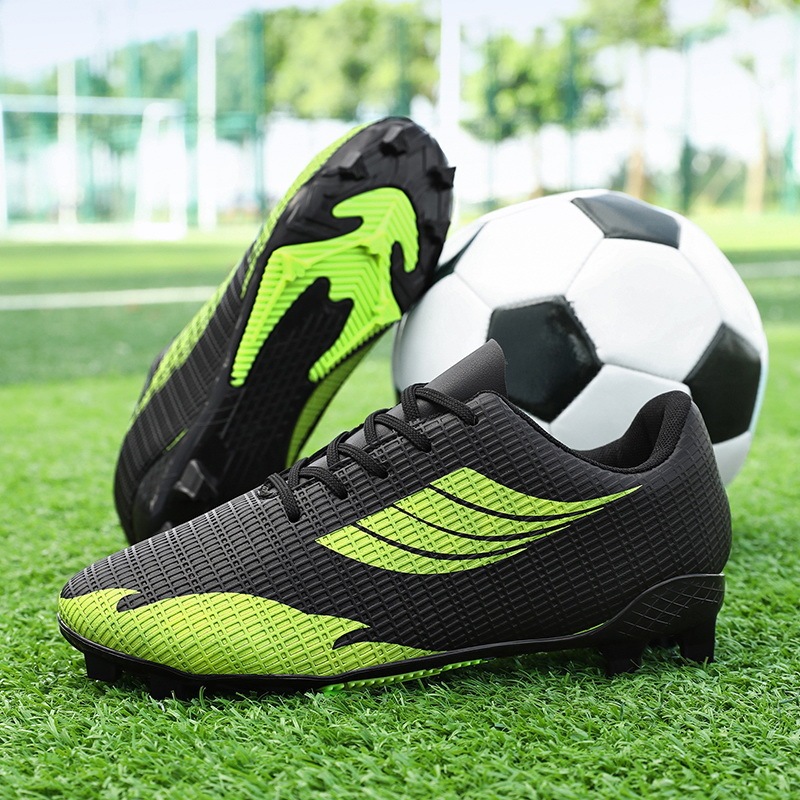 子供用サイズ 31-45 プロフェッショナルトレーニングサッカーシューズロートップレザースパイクサッカースニーカーロートップユースシューズ|undefined