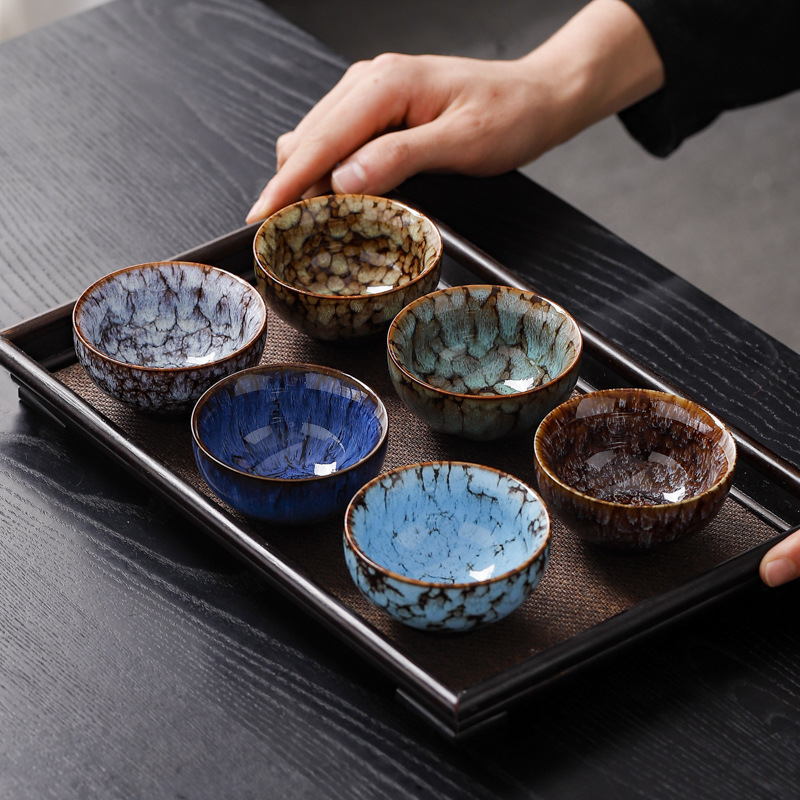 Taza de té Jianzhang, taza principal de un solo producto, un conjunto de horno doméstico para convertirse en una pequeña taza de té, taza de té, cerámica