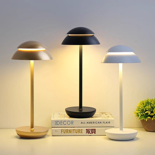 Amazon Cross-border Light Luxury Decorative Table Lamp Ornaments Dimming Touch Atmosphere Rechargeable Table Lamp Bedroom Bedside Nightlight
