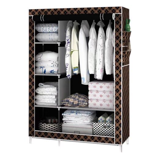 Wardrobe simple cloth wardrobe home indoor floor-standing iron assembly cloth wardrobe modern simple cloth wardrobe