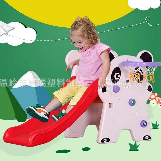 Панды детского сада дома скольжения комбинации детей скольжение занятности крытой пластиковое