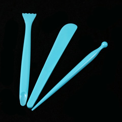 Cross-border 3 plastic carving knives, oil paint scrapers, pick knives, art painting, clay tools, clay sculpture knives