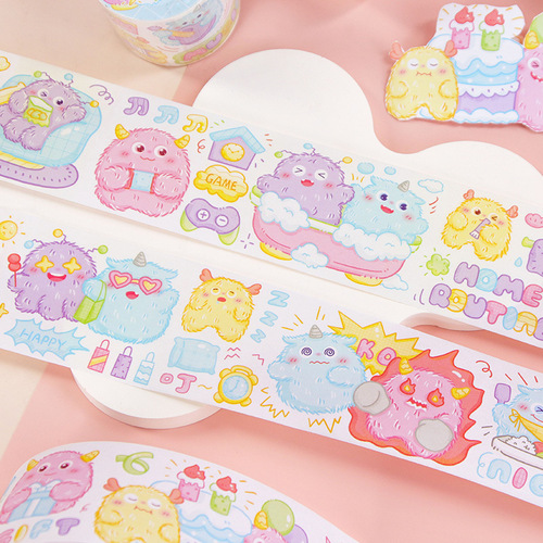 Handmade Tape Diary Set Cute Elements Daily High-Quality Versatile Handmade DIY Material Decoration Sticker Painting