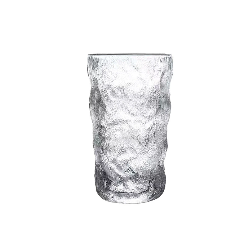 Glass cup ins new glacier cup simple breakfast cup milk cup high-looking glass water cup companion gift batch