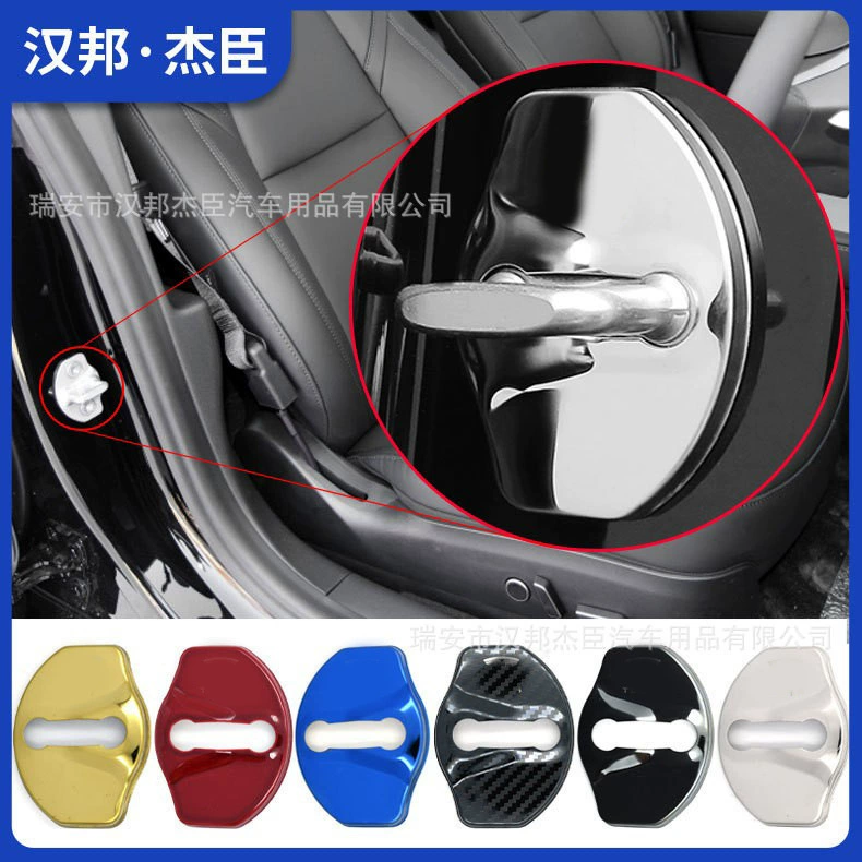 Прямые поставки с завода подходят для модификации крышки дверного замка Tesla ModelX Y, украшение защитной крышки дверного замка Tesla