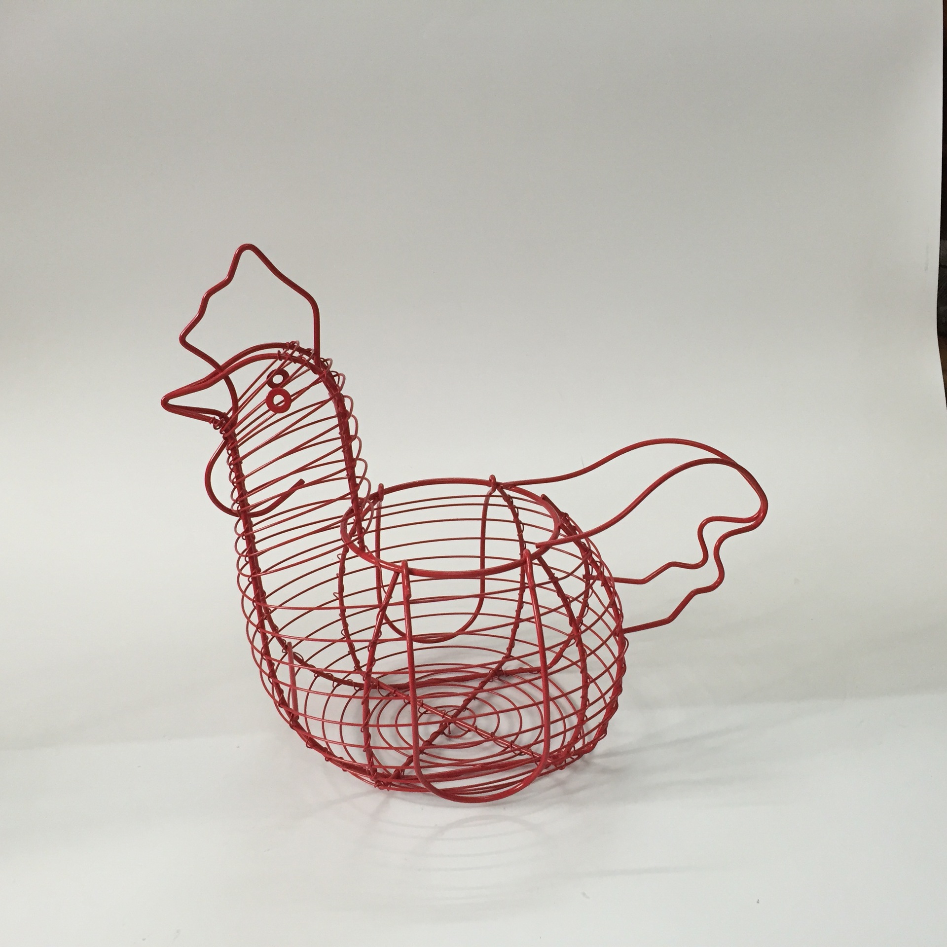 Cesta de frutas de hierro cesta de huevos tejida cesta de aperitivos de almacenamiento de hierro cesta tejida creativa multiusos cesta de gallo cesta de gallina