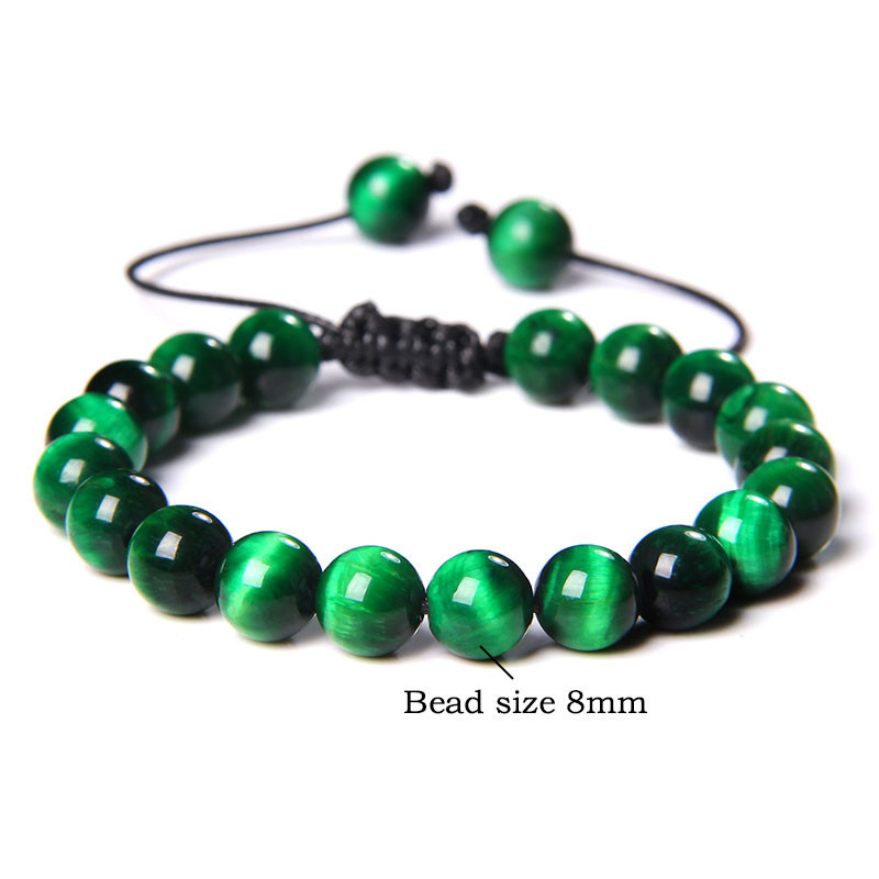 11g Weight Bracelets Classification 1 Piece Quantity Daily Occasion Tiger Eye Material Gradient Color Pattern Unisex Gender Beaded Design Fashion Style 1 Piece Fashion Gradient Color Tiger Eye Beaded Bracelets 2