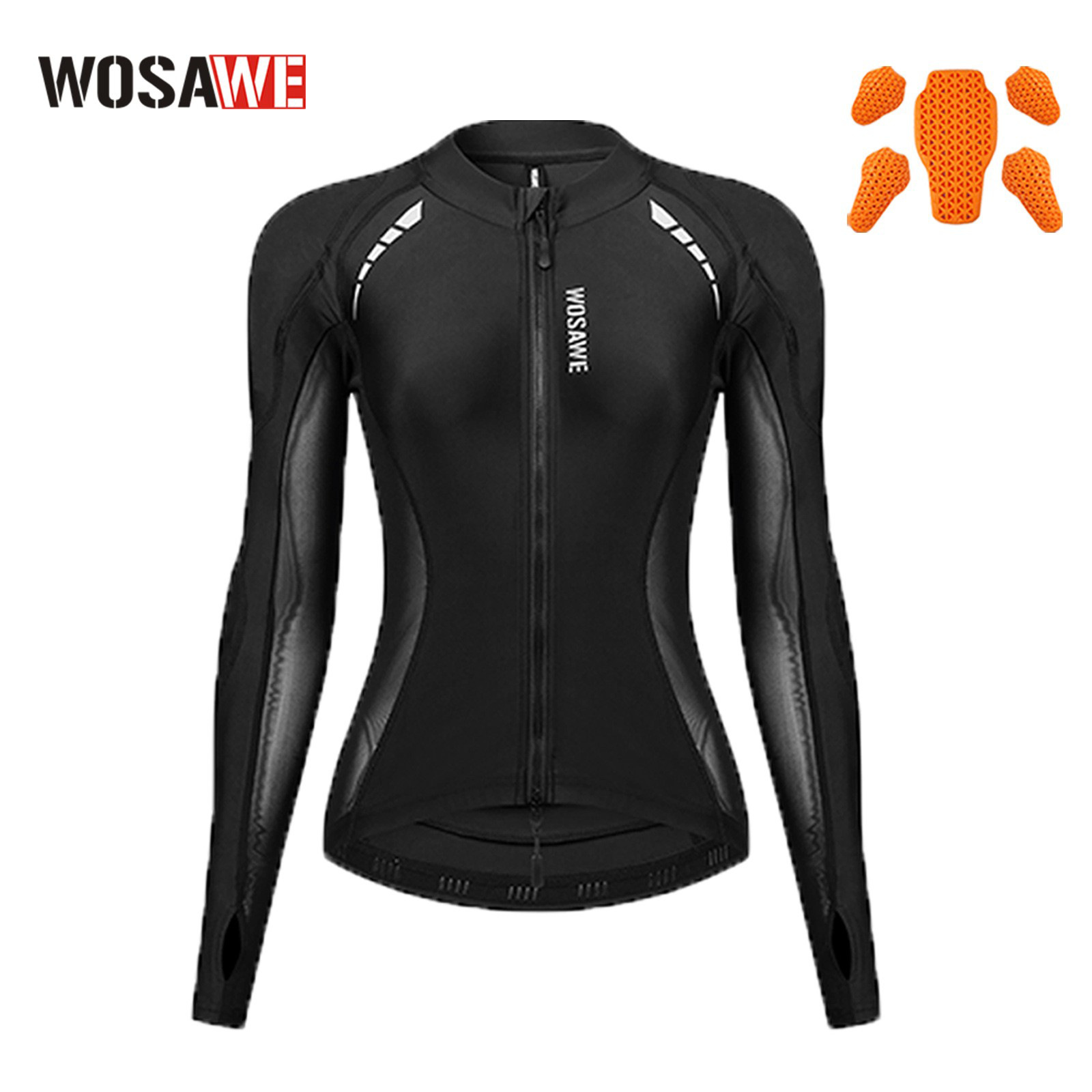 Wosawe Spring and Summer Knight Tops Protective Gear Women's Motorcycle Cycling Armor Motorcycle Leisure Style Equipment