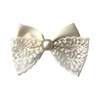 Advanced white hairgrip with bow, cloth, brand hairpin, 2022 collection, high-quality style, with embroidery