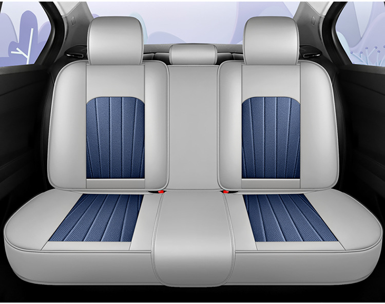 Car Seat Cushion Full Surround Leather New Model Car Seat Cover Universal for All Seasons Five-Seater Leather Special Seat Cushion Cover