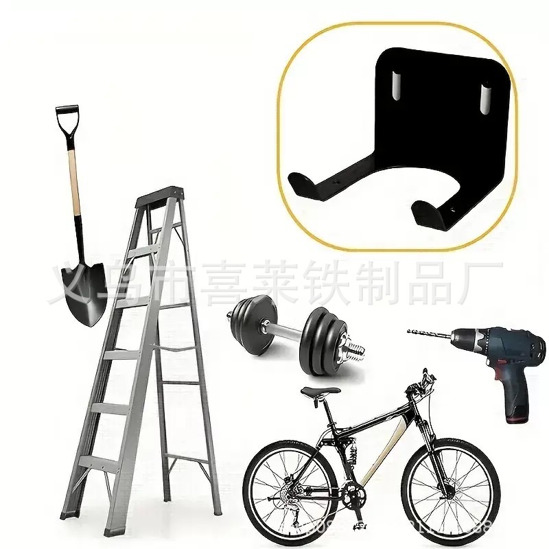 通用重型钢制除草机挂架 车库用墙挂式修剪器架金属挂钩墙面收纳|undefined