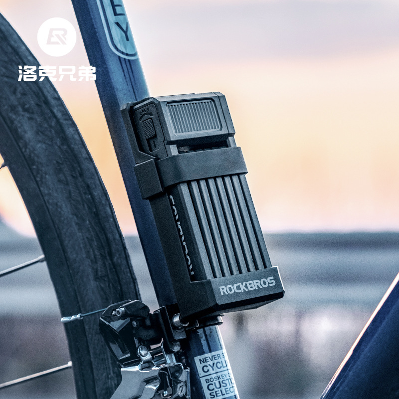 Rock hermanos bicicleta de bloqueo de la motocicleta antirrobo plegable de bloqueo de la batería eléctrica de coche de montaña bicicleta de carretera montar equipo